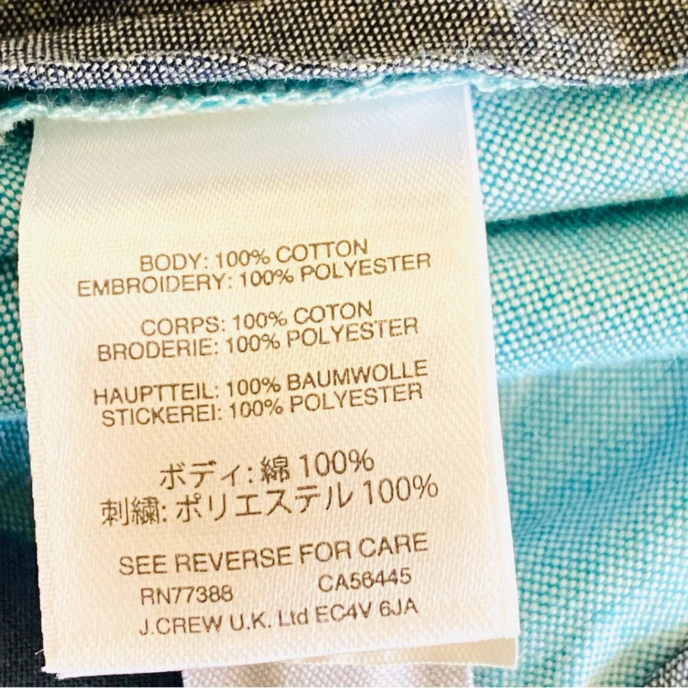 J. Crew Men’s Shorts Chino Flamingo Light Blue Turquoise Embroidered 40 Preppy